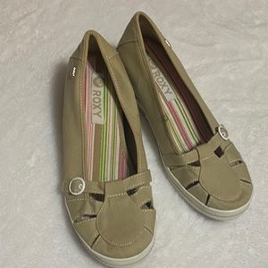 Roxy Wedge Canvas Pumps
